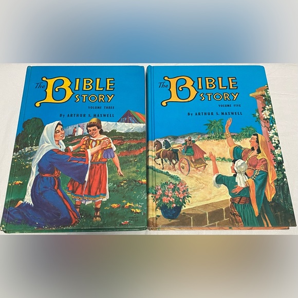 2 Vintage “The Bible Story” Vol.3 & 5 by Arthur S. Maxwell - Picture 1 of 4